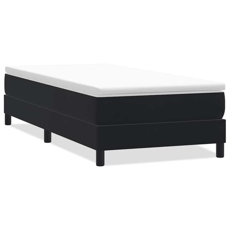 Boxspring zonder matras fluweel zwart 100x210 cm 2