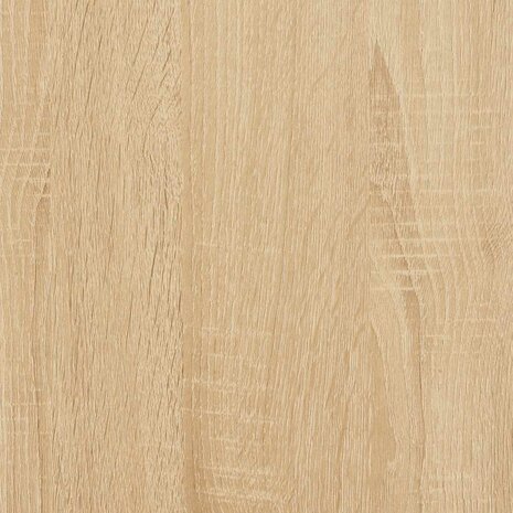 Wasmachinekast 64x24x190 cm wit en sonoma eikenkleurig 8