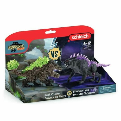 Actiefiguur Schleich Dark Lynx vs Stone Crusher Duo Figurines 5