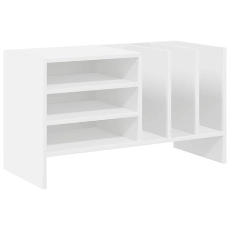 Platenkast met plank Wit 78.5 x 35 x 45 cm Bewerkt hout 2