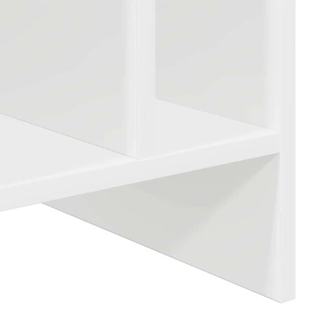 Platenkast met plank Wit 78.5 x 35 x 45 cm Bewerkt hout 9