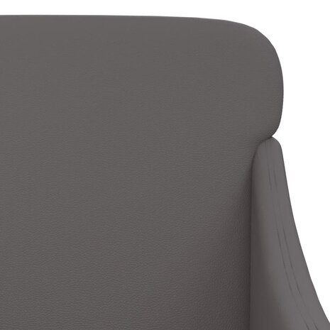 Fauteuil 63x76x80 cm kunstleer grijs 6