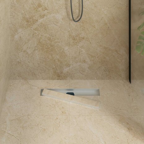 Doucheafvoer 2-in-1 met 360&deg; Sifon Zilver 50 cm 3