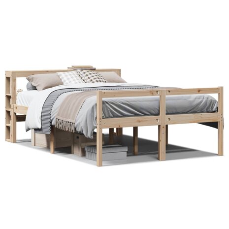 Seniorenbed met hoofdbord massief grenenhout 140x200 cm 2