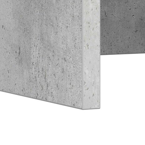 Aan de muur bevestigd bureau Beton Grijs 100 x 45 x 30 cm 9