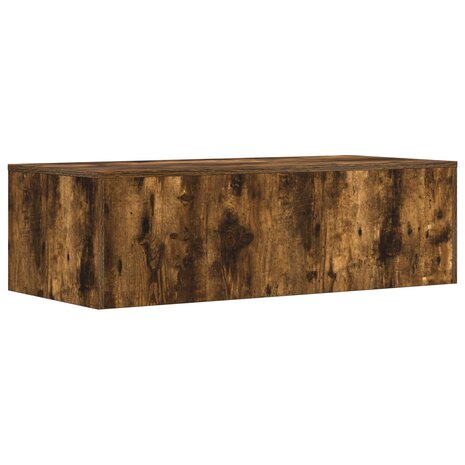 Aan de muur bevestigd bureau Gerookt eiken 100 x 45 x 30 cm 7
