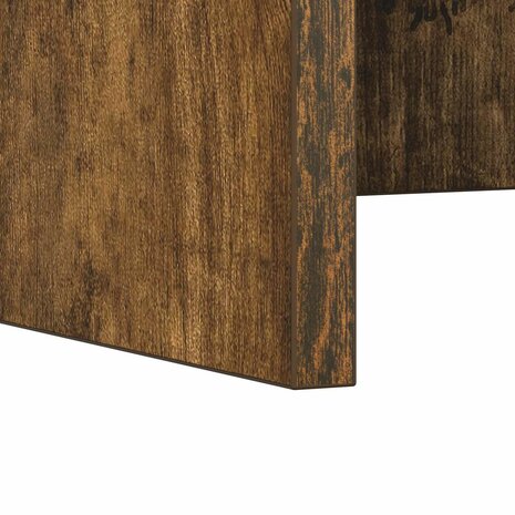 Aan de muur bevestigd bureau Gerookt eiken 100 x 45 x 30 cm 9
