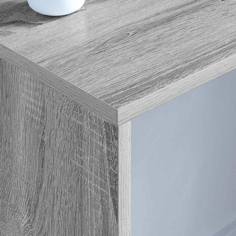 Aan de muur bevestigd bureau Grijs Sonoma 100 x 45 x 30 cm 4