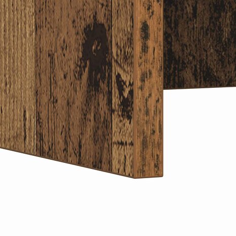 Aan de muur bevestigd bureau Oud Hout 100 x 45 x 30 cm 9