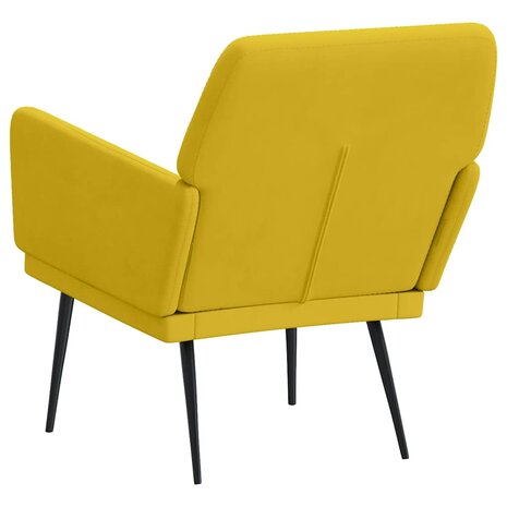 Fauteuil 62x79x79 cm fluweel geel 5