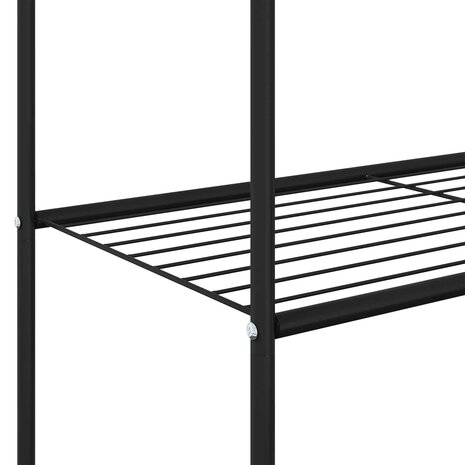 Kledingrek Effen Zwart 9