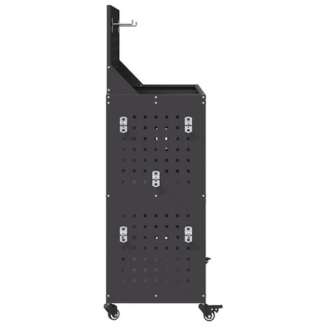 Gereedschapswagen Zwart 65 x 35 x 111 cm Koudgewalst staal 6