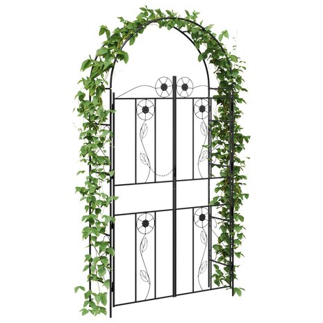 Tuin Boog Effen Zwart 3