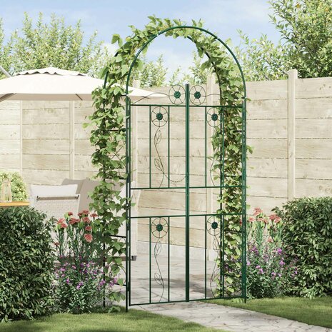 Tuin Boog Effen Groen 1