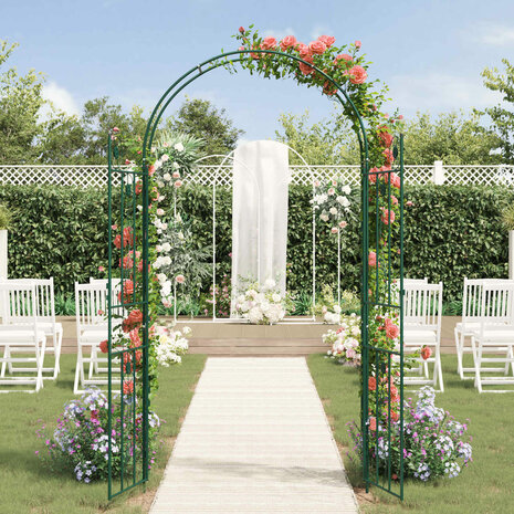 Tuin Boog Effen Groen 4