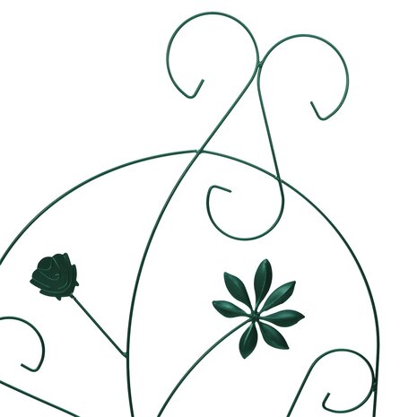 Tuinhek Latwerk 3 pcs Groen 112 x 40 cm Staal 7