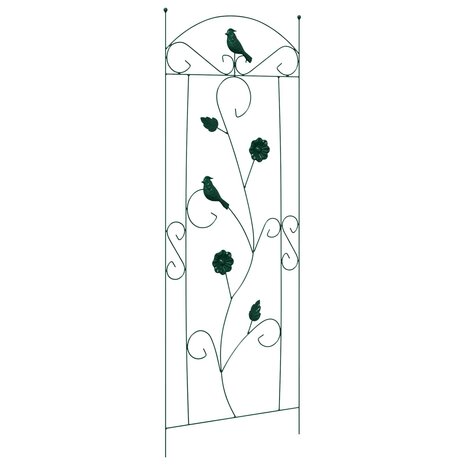 Tuinhek Latwerk 3 pcs Groen 112 x 40 cm Staal 5