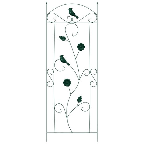 Tuinhek Latwerk 3 pcs Groen 112 x 40 cm Staal 6