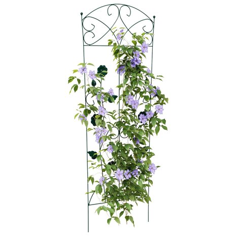 Tuinhek Latwerk 3 pcs Groen 112 x 40 cm Staal 3