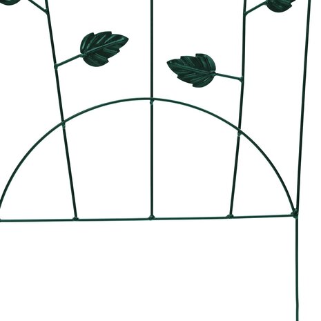 Tuinhek Latwerk 3 pcs Groen 112 x 40 cm Staal 8