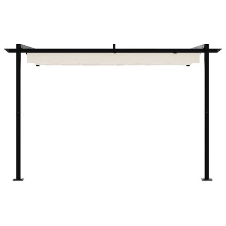 Wandgemonteerde Pergola Cr&egrave;me Staal 4