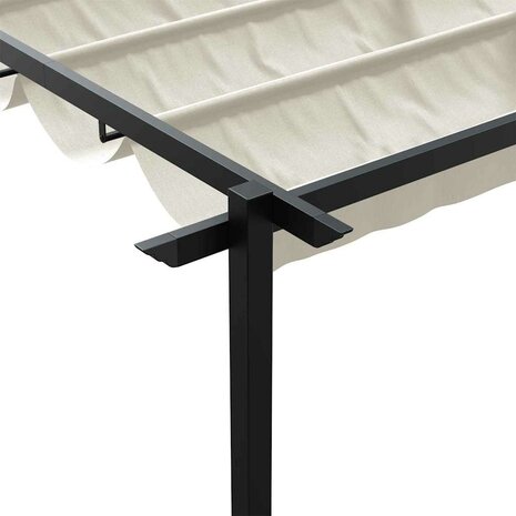 Wandgemonteerde Pergola Cr&egrave;me Staal 8