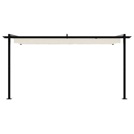 Wandgemonteerde Pergola Cr&egrave;me Staal 4