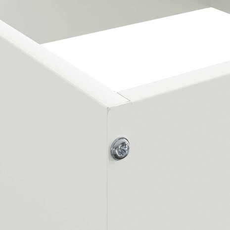 Tuinrand Wit 40 x 40 x 13 cm Staal 5