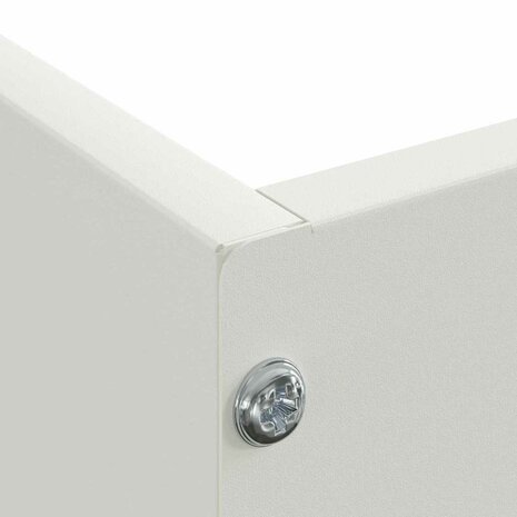 Tuinrand Wit 60 x 60 x 13 cm Staal 7