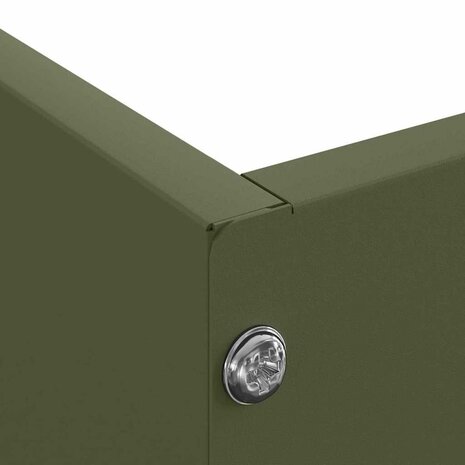 Tuinrand Olijf Groen 60 x 60 x 13 cm Staal 7
