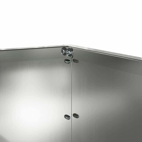 Tuinrand Zilver 60 x 60 x 13 cm Gegalvaniseerd staal 8