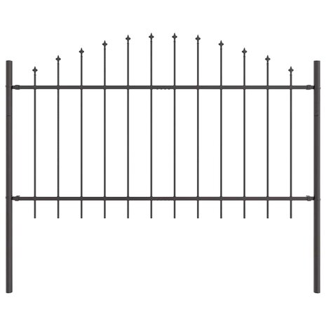 Tuinhek Grijs 170 x 140 cm Gepoedercoat staal 2