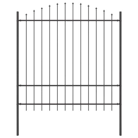 Tuinhek Grijs 170 x 215 cm Gepoedercoat staal 2