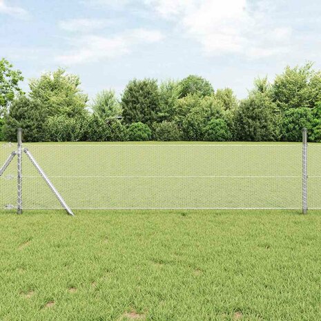 Hexagon Hek Zilver 0,4 x 25 m Gegalvaniseerd staal 1