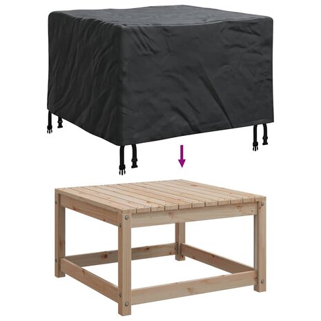 Meubelhoes Effen Zwart 60 x 60 x 45 cm Stof 9