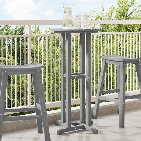 Bartafel Lichtgrijs 55 x 55 x 107 cm Polyetheen 1