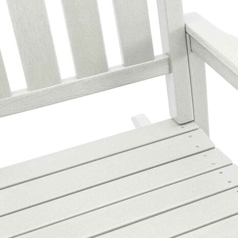 Tuin Schommelstoel Wit 70 x 92 x 108cm HDPE 8