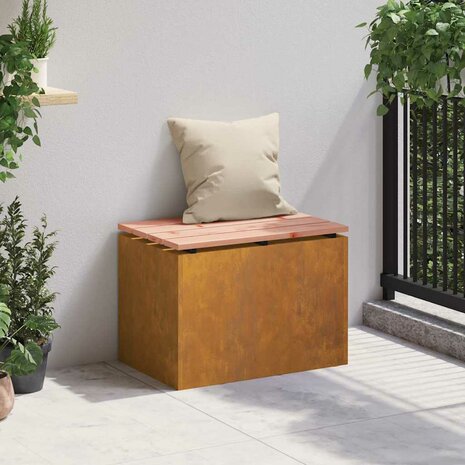 Tuinbank Roestig 60 x 40 x 43 cm Cortenstaal 3