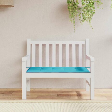 Bankkussen Effen Turquoise 120 x 50 x 3 cm Oxford Stof 1