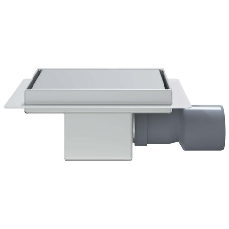 2 in 1 doucheafvoer Zilver 15 x 15 cm Roestvrij staal 304 5