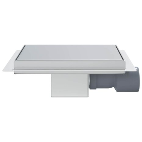 2 in 1 doucheafvoer Zilver 20 x 20 cm Roestvrij staal 304 5