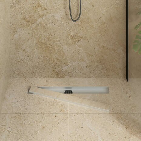 Doucheafvoer 2-in-1 met 360&deg; Sifon Zilver 70 cm 3