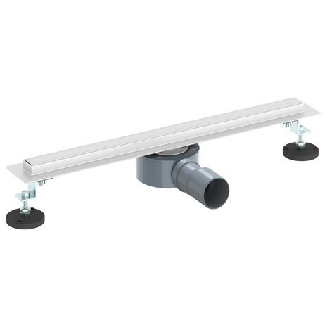 360&deg; Doucheafvoer Met Slank Model Zilver 50 cm 2