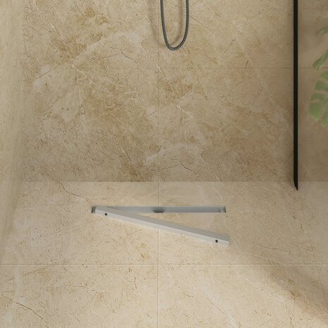 360&deg; Doucheafvoer Met Slank Model Zilver 50 cm 3