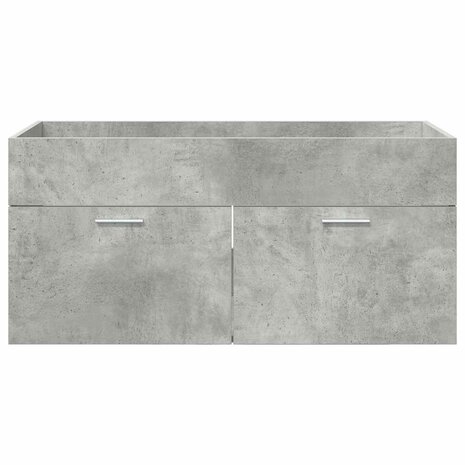 Wastafelkast met opslag met de deur Beton Grijs Bewerkt hout 6
