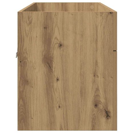 Wastafelkast met opslag met de deur Artisan Eiken Bewerkt hout 7