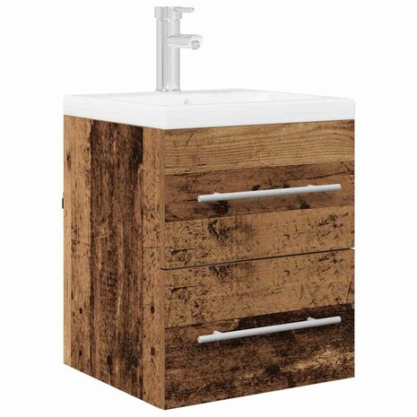 Wastafelkast met lade Oud Hout 38,5 x 41 x 48 cm Bewerkt hout 3