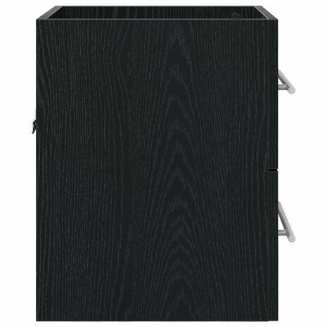 Wastafelkast Zwart Eiken 38,5 x 41 x 48 cm Bewerkt hout 7