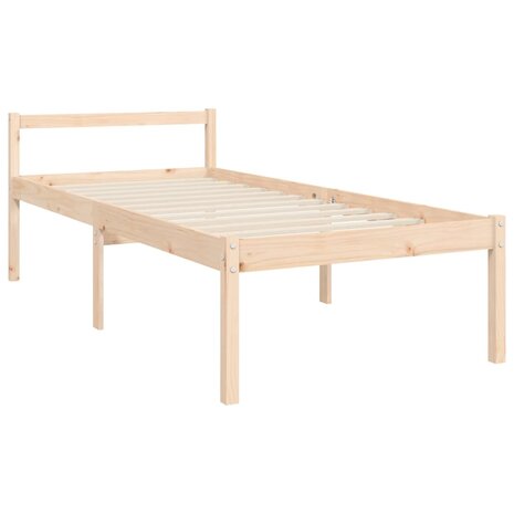 Seniorenbed met hoofdbord massief hout 9