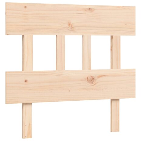 Seniorenbed met hoofdbord massief hout 8